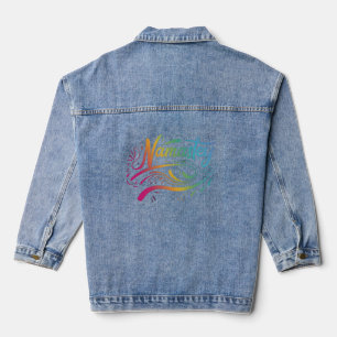Namaste Moderne Spirituele Meditation Yoga Denim Jacket