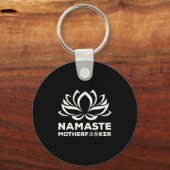 Namaste Motherforer Funny Yoga Gift Sleutelhanger (Voorkant)