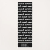 Namaste Naam Modern Zwart Meditatie Yogamat (Voorkant)