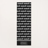 Namaste Naam Modern Zwart Meditatie Yogamat (Achterkant)