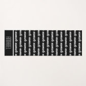 Namaste Naam Modern Zwart Meditatie Yogamat (Voorkant (horizontaal))