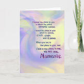 Namaste Note Kaart (Voorkant)