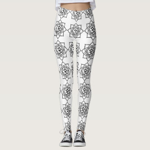 Namaste Ohm Yoga Pants Gym Workout Stretch Pants Leggings