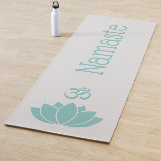Namaste Om Groene Lotus Bloem Zen Yoga Mat (In situ)