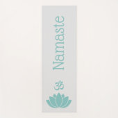 Namaste Om Lotus Bloem Zen Yogamat (Voorkant)