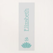 Namaste Om Lotus Bloem Zen Yogamat (Achterkant)