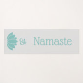 Namaste Om Lotus Bloem Zen Yogamat (Voorkant (horizontaal))