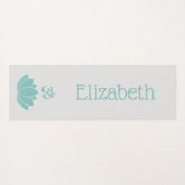 Namaste Om Lotus Flower Zen Yogamat (Achterkant (horizontaal))