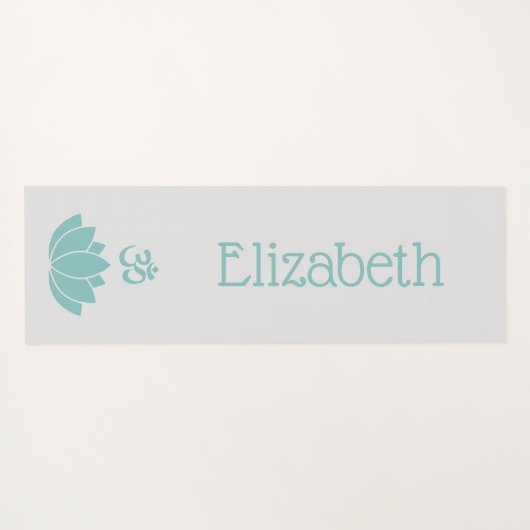 Namaste Om Lotus Flower Zen Yogamat (Achterkant (horizontaal))