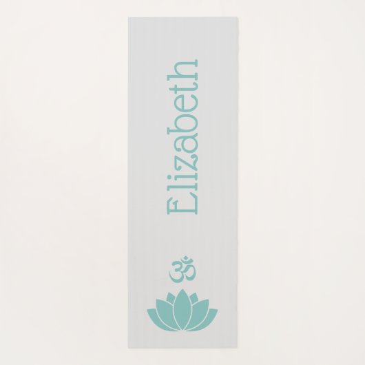 Namaste Om Lotus Flower Zen Yogamat (Achterkant)