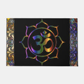 Namaste Om Lotus Rainbow  Deurmat (Voorkant)