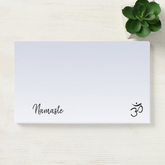 Namaste Om Symbol Bleke Paarse Yoga Studio Post-it® Notes (Kantoor)