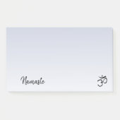 Namaste Om Symbol Bleke Paarse Yoga Studio Post-it® Notes (Voorkant)