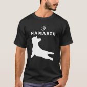 Namaste Om Symbol French Bulldog Funny Yoga Gift T-shirt (Voorkant)