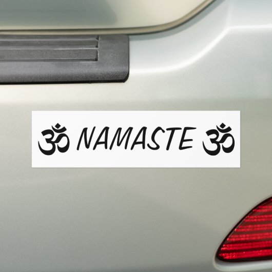 Namaste OM YOGA-Bumpersticker Bumpersticker (Op auto)