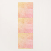 Namaste Oranje roze Waterverf Yogamat (Achterkant)