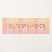 Namaste Oranje roze Waterverf Yogamat (Voorkant (horizontaal))