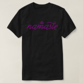 Namaste paars t-shirt (Design voorkant)