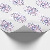 Namaste Paarse en Roze Lotus Flower Cadeaupapier (Hoek)