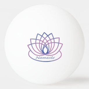 Namaste Paarse en Roze Lotus Flower Pingpongbal