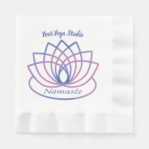 Namaste Paarse en Roze Lotus Flower Servet