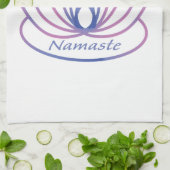 Namaste Paarse en Roze Lotus Flower Theedoek (Gevouwen)