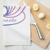 Namaste Paarse en Roze Lotus Flower Theedoek (Quarter Fold)