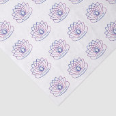 Namaste Paarse en Roze Lotus Flower Tissuepapier (Detail)