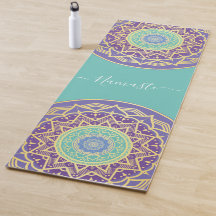 Namaste Paarse Indigo Goud Turquoise Mandala Boho 