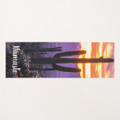 Namaste Paarse Oranje Cactus Arizona Sunset Custom Yogamat (Voorkant (horizontaal))