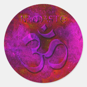 Namaste Paarse rode stickers