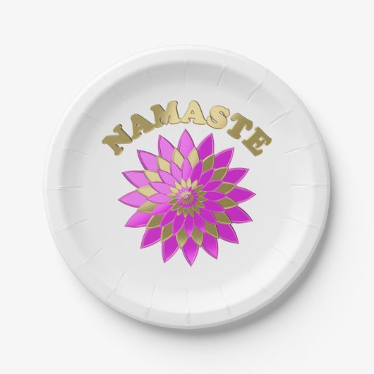Namaste Papieren Bordje (Voorkant)