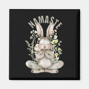 Namaste Pasen Konijn Zen Yoga Innerlijke Vrede Gee Magneet