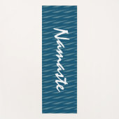 Namaste Pattern Fitness Yoga oefent blauw groen ui Yogamat (Voorkant)