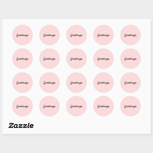 Namaste Peachy Pink Yoga Meditation Sticker (Vel)