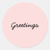 Namaste Peachy Pink Yoga Meditation Sticker (Voorkant)