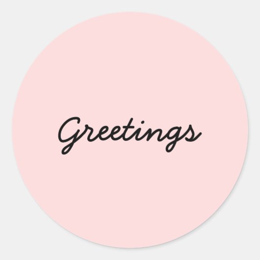 Namaste Peachy Pink Yoga Meditation Sticker (Voorkant)