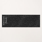 Namaste personaliseer Elegant Black Leopard Yoga M Yogamat (Voorkant (horizontaal))