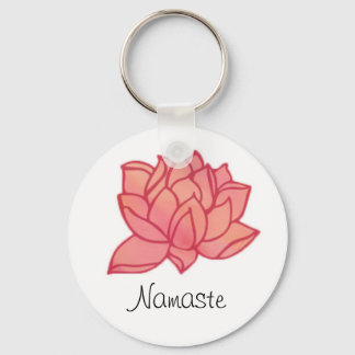 Namaste Pink Lotus Sleutelhanger