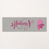 Namaste Pink Lotus Yogamat (Achterkant (horizontaal))