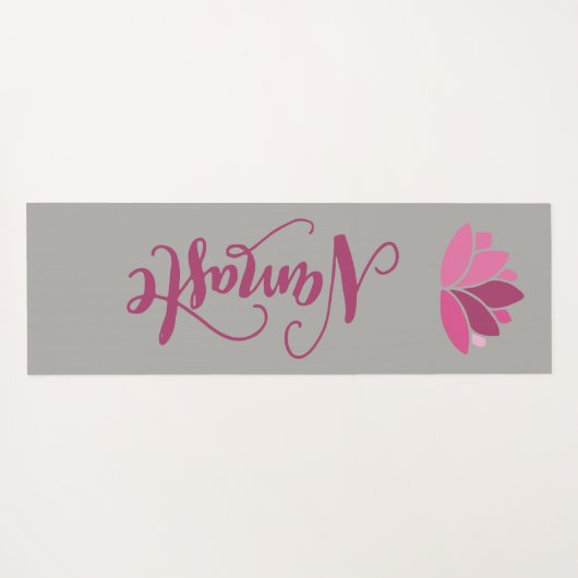 Namaste Pink Lotus Yogamat (Achterkant (horizontaal))