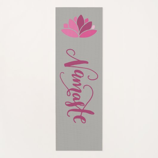 Namaste Pink Lotus Yogamat (Voorkant)