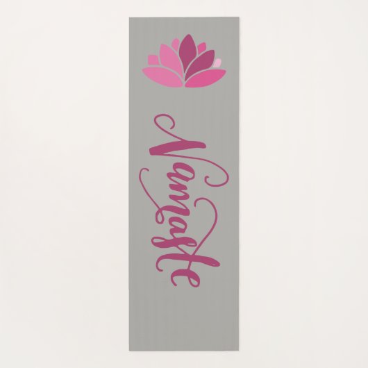 Namaste Pink Lotus Yogamat (Achterkant)