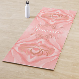 Namaste Pink Petals Lotus Flower - Aangepast Yogamat