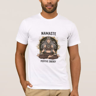 Namaste Positive Energy - Bohemian Goddess Art T-shirt