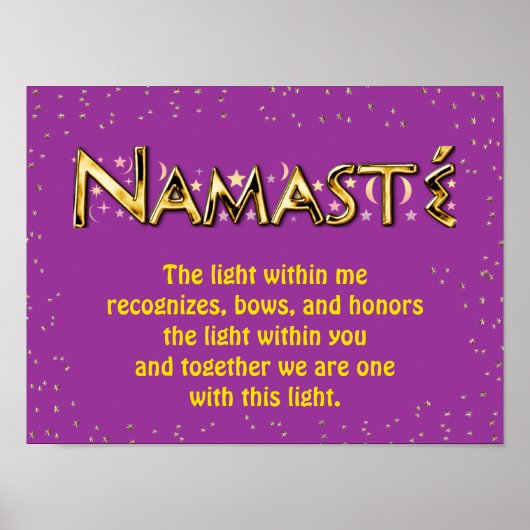 Namasté Poster (Voorkant)