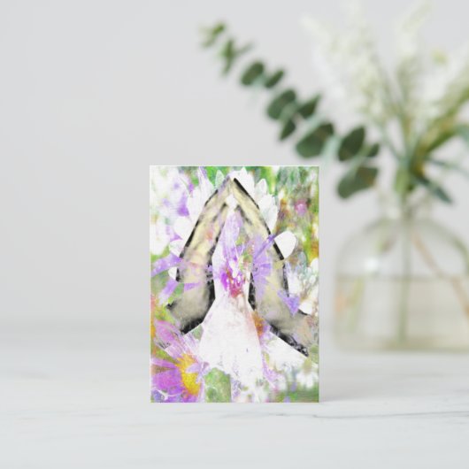 Namaste Prayer Praying Hands Visitekaartjes (Staand voorkant)