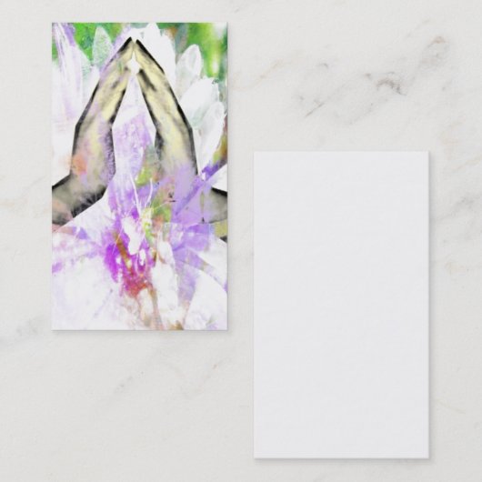 Namaste Prayer Praying Hands Visitekaartjes (Voorkant / Achterkant)