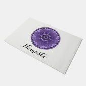 NAMASTE PurpleFlower Spiritueel Lotus Mandala Wit Deurmat (Schuin)