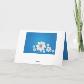 Namaste Quote bedankt Dainty White Flowers Kaart (Achterkant)